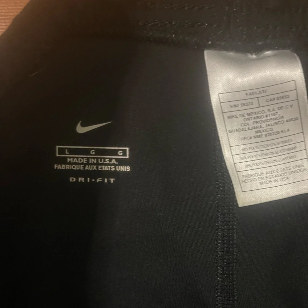 Nike Dri Fit Drawstring Black Large Leggings